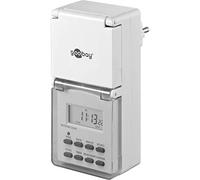 Goobay 51301 Minuteur Numérique IP44, Blanc, Fiche Allemande