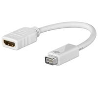 Goobay 51745 câble vidéo et adaptateur 0,1 m Mini-DVI HDMI Type A (Standard) Blanc