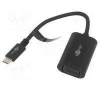 Adaptateur usb-c vers vga - prise vga mâle usb-c (15 broches)