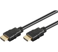 Goobay 51821 Câble High Speed HDMI™, plaqué or, 3 m, noir - HDMI™ mâle (type A) > HDMI™ mâle (type A)