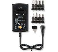 Goobay 53998 Adaptateur secteur universel 3 V - 12 V, noir, 1,8 m - 8 adaptateurs DC inclus - max. 27 W et 2,25 A