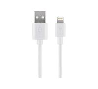 Goobay 54600 Câble de Synchronisation et de Chargement USB, Blanc, 1m Longueur de Câble