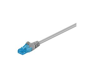 Goobay 55419 CAT 6a Câble de Liaison, U/UTP, Gris, 1m Longueur de Câble