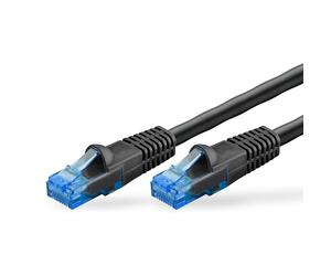 Goobay 55437 Câbles Ethernet, Câble de Réseau Noir 50 m Cat6 UUTP (UTP)