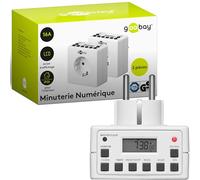 Goobay 55541 Minuteur Numérique, Paquet de 2, Blanc