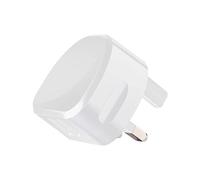Goobay 55902 UK Double Chargeur USB, 2.4 A, Blanc, 50mm Longueur, 43mm Largeur, 45mm Hauteur