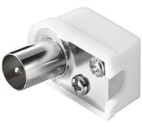Goobay 56388 Fiche coaxiale coudée (Slim) avec Fixation à vis