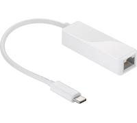 Goobay 56743 Adaptateur USB-C™, blanc - USB-C™ mâle > RJ45 femelle (8P2C)