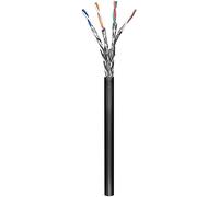 Goobay 57195 CAT 6 Câble Réseau Outdoor, S/FTP (PiMF), Noir, 100m