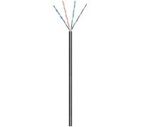 Goobay 57199 CAT 6 Outdoor câble réseau, U/UTP, noir, 100 m - CCA mélange de cuivre pour applications SOHO, AWG 24/7 (stranded), PE