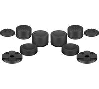 Goobay 58382 Lot de 10 protections de manette PS5, noir - pour manette PlayStation 5 DualSense™, 8x poignées de pouce, 2x capuchons de touches croisées, 1x ruban adhésif double face