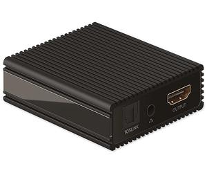 goobay 58477 Extracteur audio HDMI 4K@60 Hz (Ultra HD 2160p) / Convertisseur audio Hdmi/HDMI vers HDMI/Pour vidéoprojecteur, barre son avec lecteur Blue ray, système Hi-Fi, TV et PS5, Xbox