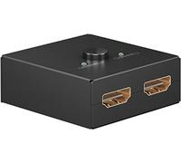 goobay 58485 Commutateur HDMI 2 en 1 Out / 4K à 30Hz (2160p) Distributeur HDMI/Boîtier de Commutation HDMI 1.4 pour PS4, PS5, Ordinateurs Portables ou moniteurs