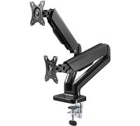 Goobay 58531 Support de moniteur double avec ressort à gaz pour moniteurs entre 17 et 32 pouces (43-81 cm)