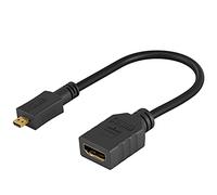 goobay 58683 Adaptateur Micro HDMI vers HDMI 2.0 pour Go Pro/Raspberry Pi/Surface 0,15 m