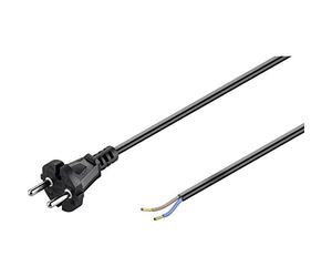 Goobay 58913 Cordon-Connecteur Universel pour Aspirateur, 7.5 m Longueur, Noir