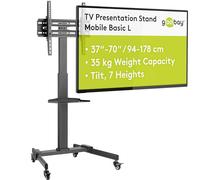 GOOBAY 59507 - Support roulant TV, pivotant, 37''-70'', noir