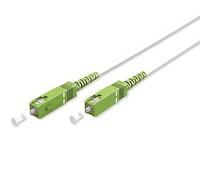 goobay 59605 Câble à fibre optique (FTTH) / monomode (OS2) Simplex/SC APC (8°) mâle vers SC-APC (8°) mâle/Câble à fibre optique / 25 mètres