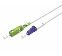 Goobay 59612 Câble fibre optique 10 m SC/APC LC/UPC FTTH OS2 Blanc (59612)