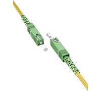 goobay 59641 Câble à fibre optique (FTTH) / monomode (OS2) simplex/SC APC (8°) mâle vers SC-APC (8°) mâle/câble à fibre optique / 5 mètres