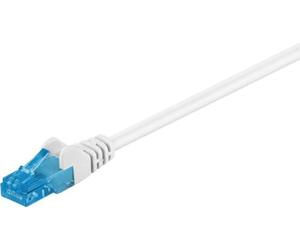 Goobay 59835 CAT 6a Câble de Liaison, U/UTP, Blanc, 50m Longueur de Câble