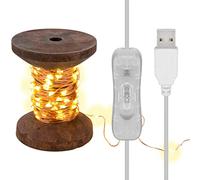 Goobay Guirlande lumineuse LED 60341 - 100 ampoules LED - bois véritable - lumière blanche chaude