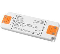 goobay 60419 Transformateur LED 230 V vers 24 V Transformateur 24 V Charge totale 30 W Pilote LED 24 V DC Tension DC 24 V Transformateur sans scintillement