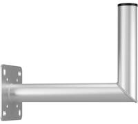 goobay 60503 Support mural satellite avec perçage pour support balcon / Support pour antenne parabolique max. 85cm / Support de mât / Support mural / Support antenne avec distance au mur de 350mm
