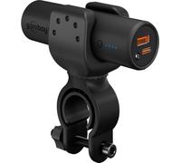 Goobay 60656 Banque d'énergie Outdoor Bike 5.000 mAh, noir, 0.3 m - 18 W, banque d'énergie compacte à tige avec Power Delivery et Quick Charge pour le mode de charge rapide