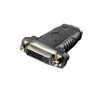 Goobay 60752 Adaptateur HDMI/DVI-I, Nickelé, Noir