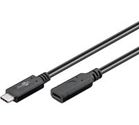 goobay 61038 Rallonge USB C 1 m USB 3.2 Gen 2 / USBC Câble de charge rapide 60 W 20 V 3 A Câble de charge/câble USB 10 Gbits/Câble d'extension USB 1 m