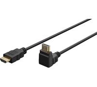 Goobay 61297 Câble HDMI™ standard haute vitesse à 90° avec Ethernet, 3 m, noir - 4K/60Hz