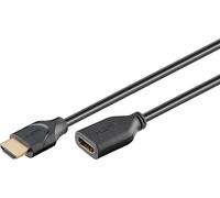 Goobay 61306 Câble d'extension standard HDMI™ haute vitesse avec Ethernet, 0,5 m, noir - 4K/60Hz