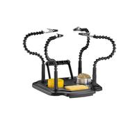 Goobay Mains d'aide à souder 61669 – 4 bras flexibles col de cygne, pinces crocodile