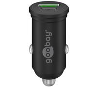 Goobay 61739 Chargeur rapide de voiture Dual-USB USB-C™ PD (Power Delivery) (45 W), noir - 45 W (12/24 V), adapté aux appareils avec USB-C™ (Power Delivery) comme par ex. l'iPhone 12