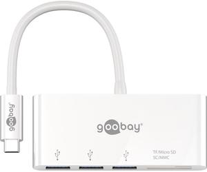Goobay 62097 station d'accueil Avec fil USB 3.2 Gen 1 (3.1 Gen 1) Type-C Blanc