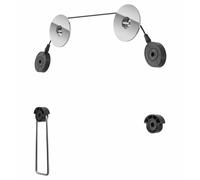 Goobay 63490 TV EasyMount L, Noir - Support TV facile à monter jusqu'à 147 cm (58'')