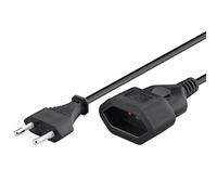 goobay 64616 Rallonge Europlug, Noir Europlug (Type C, CEE 7/16) > Prise européenne / 2m