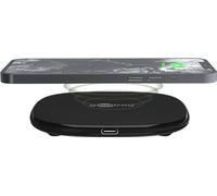 goobay 64675 Chargeur sans Fil 15 W/Station de Charge Compatible avec Les appareils compatibles QI/Quick Charge/Protection Contre la surchauffe