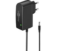 goobay 64978 Bloc d'alimentation Universel 12 V/12 W 1 A avec Prise CC 5,5 mm x 2,5 mm pour TV Box, routeur, Bande LED, caméra vidéo 1,8 m