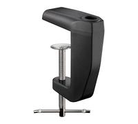 goobay 64987 Pince de table pour lampe loupe, loupe de travail, lampe de table/épaisseur de plateau de table 0 à 60 mm / Fixation pour lampes loupes, lampes de bureau, lampes cosmétiques / Noir