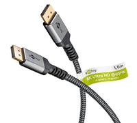 GOOBAY 65264 - Câble DisplayPort 1.4, 8 K 60 Hz, 1,0 m