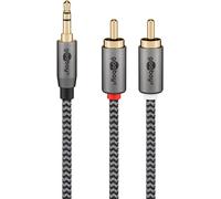 Goobay 65288 Câble Audio 2 M 3,5mm 2 X Rca Gris