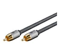 Goobay 65296 câble audio 10 m RCA Argent, Noir