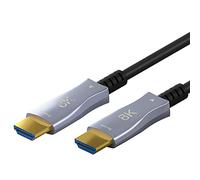 goobay 65558 Câble optique hybride ultra haute vitesse HDMI haute vitesse avec capacité 8K @ 60 Hz et 4K @ 120 Hz / 48 Gbps, ARC (canal de retour audio), HDCP / 10 mètres