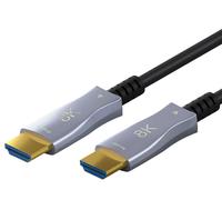 Goobay 65560 Câble optique standard hybride ultra haute vitesse HDMI™ avec Ethernet (AOC), 30 m, noir - 8K/60Hz