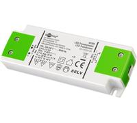 Goobay 65586 Transformateur LED à courant constant 700 mA, 20 W, blanc-vert - pour LED à courant constant 700 mA jusqu'à 20 W de charge totale dans la plage de tension 17-28,5 V (DC)