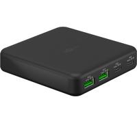 Goobay 65813 Chargeur de bureau USB-C™ PD GaN multiport (65 W) noir, 1,5 m - 2x ports USB-C™ (Power Delivery) et 2x ports USB-A (Quick Charge 3.0)