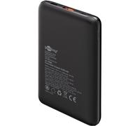 Goobay 65868 Powerbank 10.000 mAh, noir, 0,3 m - 22 W, Powerbank extrêmement compact avec Power Delivery et Quick Charge pour le mode de charge rapide