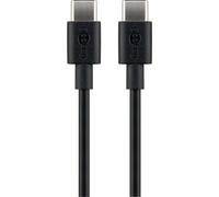 Goobay 66318 Câble de charge et de synchronisation USB-C™, 1 m, noir - pour appareils avec connecteur USB-C™,Noir